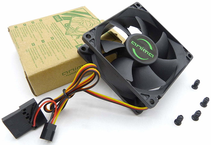 Tacens Anima AF8 Ventilador de 8 cm Negro